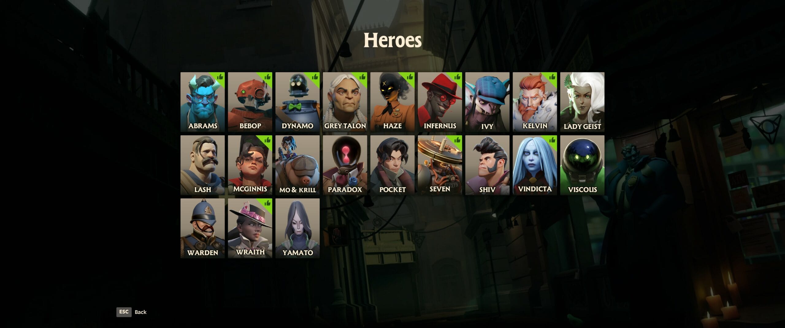 Deadlock Beta Character Roster List