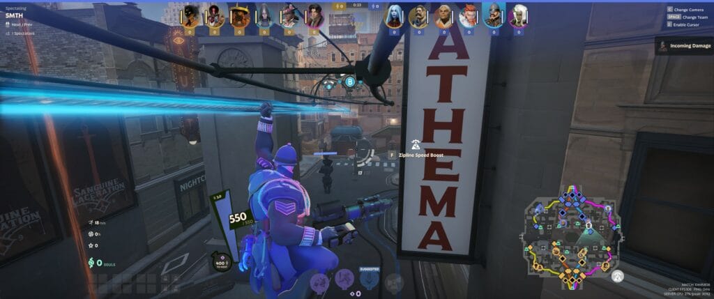 Beta Deadlock Warden on Zip Line