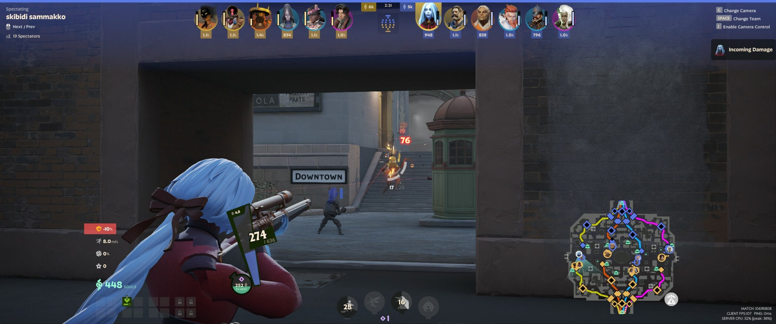 Beta Deadlock Vindicta shooting Trooper