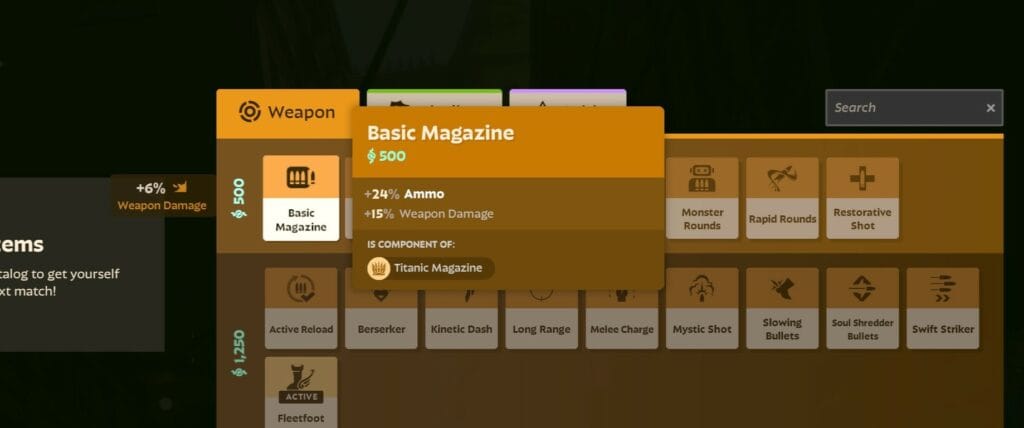 Beta Deadlock Item Shop, Basic Magazine