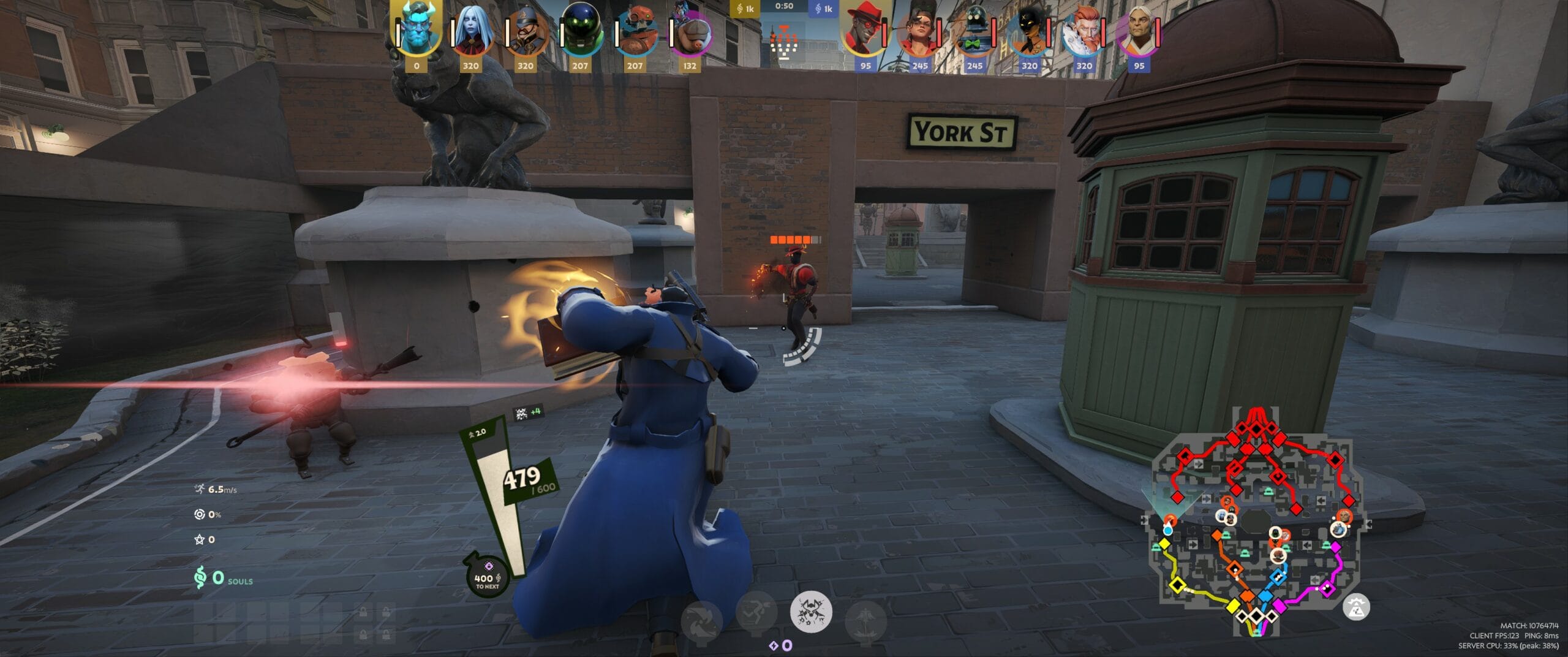 Beta Deadlock Abrams combat Punching Infernus