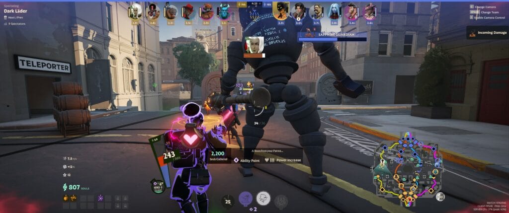 Beta Deadlock Haze defending Guardian  