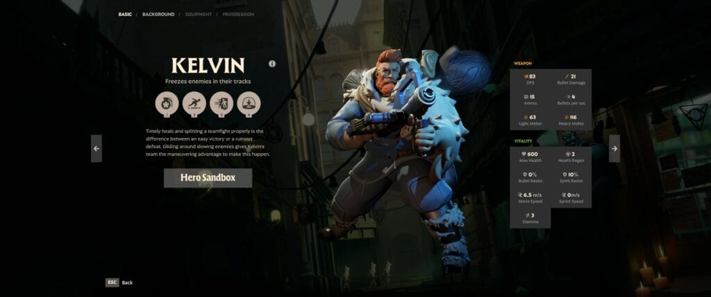 Beta Deadlock Kelvin Main Screen Stats overview