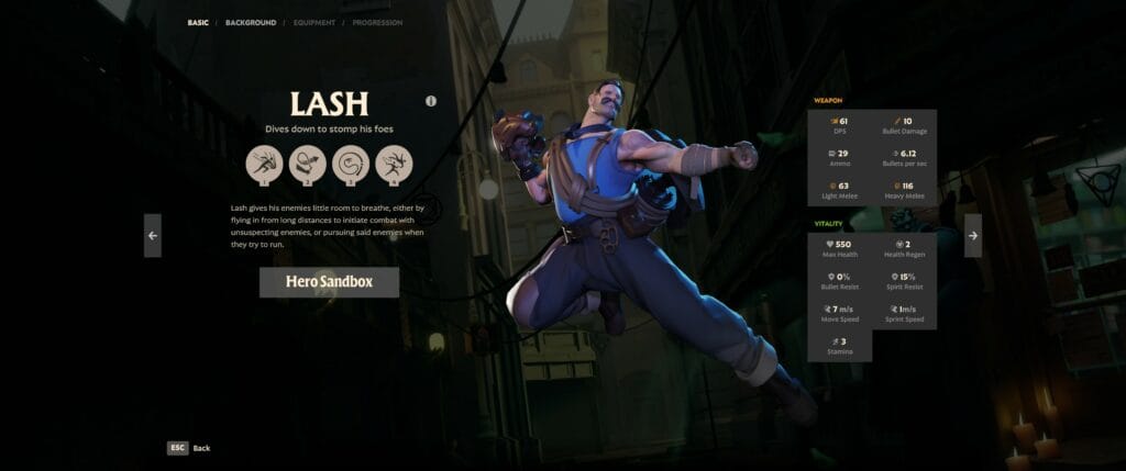 Beta Deadlock Lash Main Screen Stats overview
