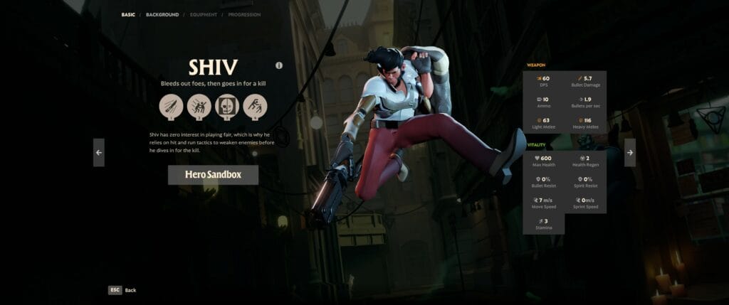 Beta Deadlock Shiv Main Screen Stats overview
