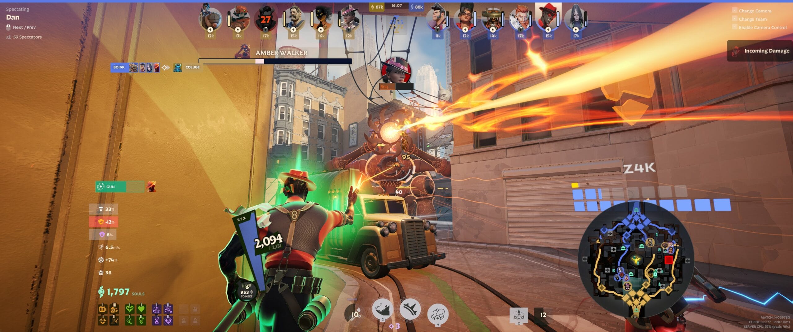 Beta Deadlock Infernus Attacking Walker