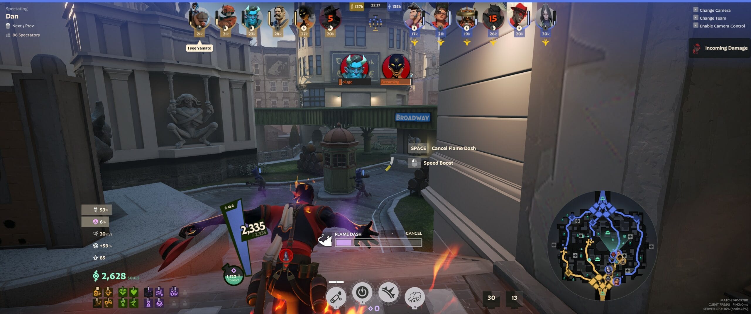 Beta Deadlock Infernus Flame Dash